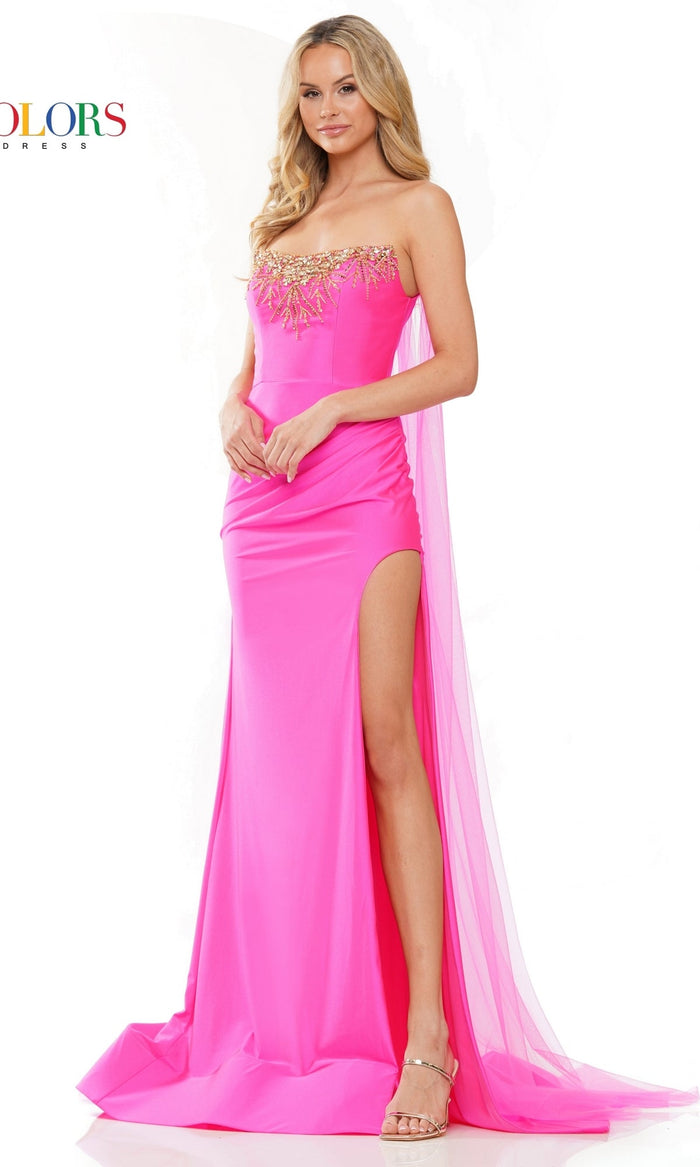 Hot Pink Colors Dress 3279 Formal Prom Dress