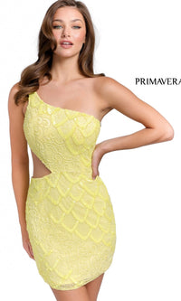 Short Homecoming Dress by Primavera 3504B