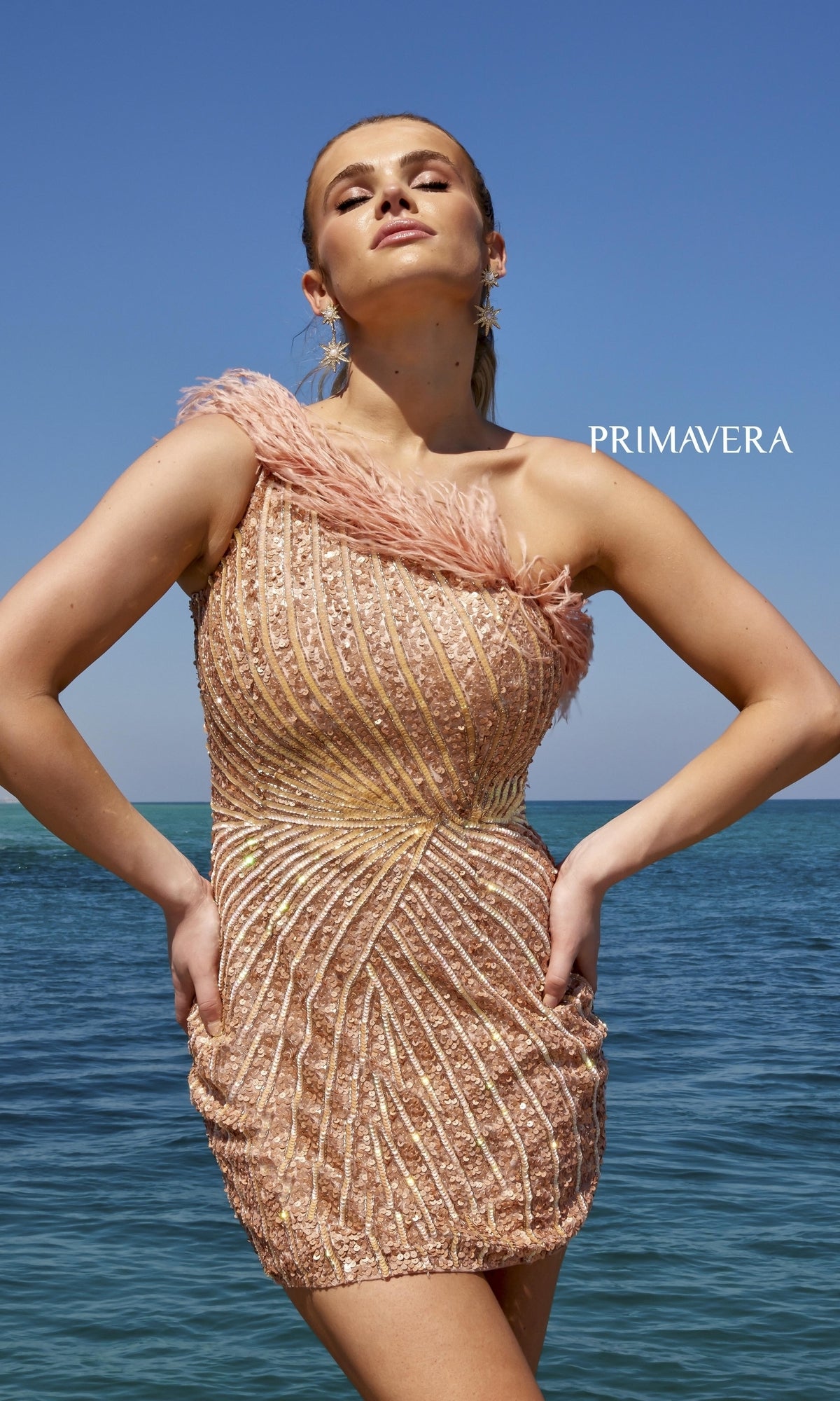  Short Homecoming Dress by Primavera 4002