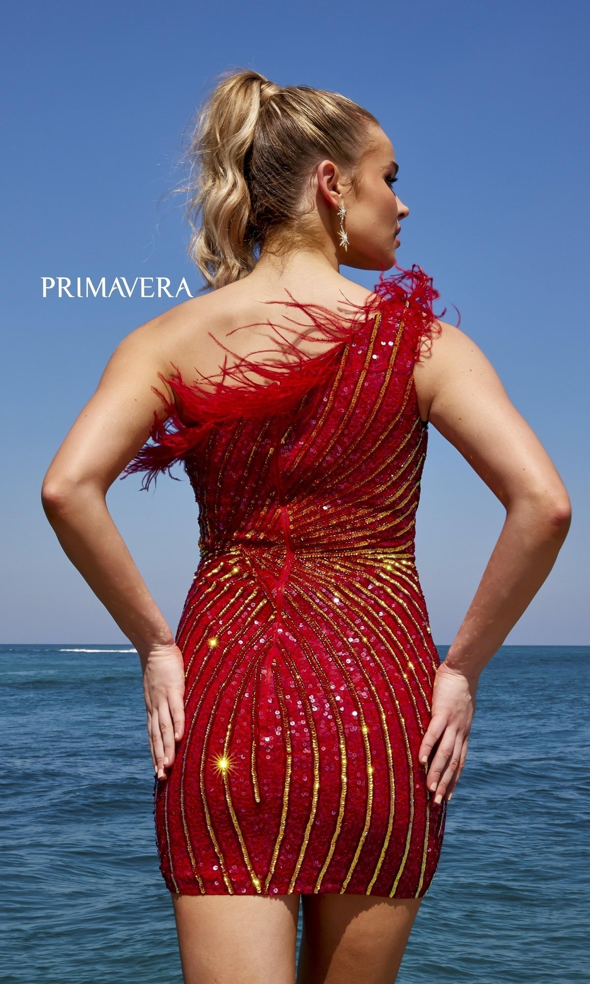  Short Homecoming Dress by Primavera 4002