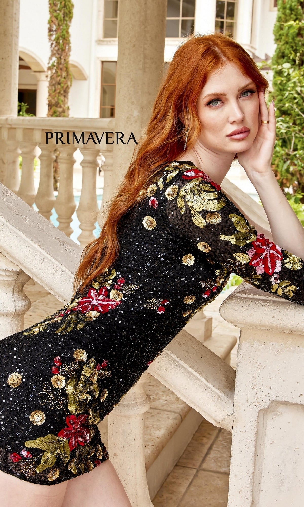 Short Homecoming Dress by Primavera 4014 Black / 0 Short Homecoming Dress by Primavera 4014 Black / 0