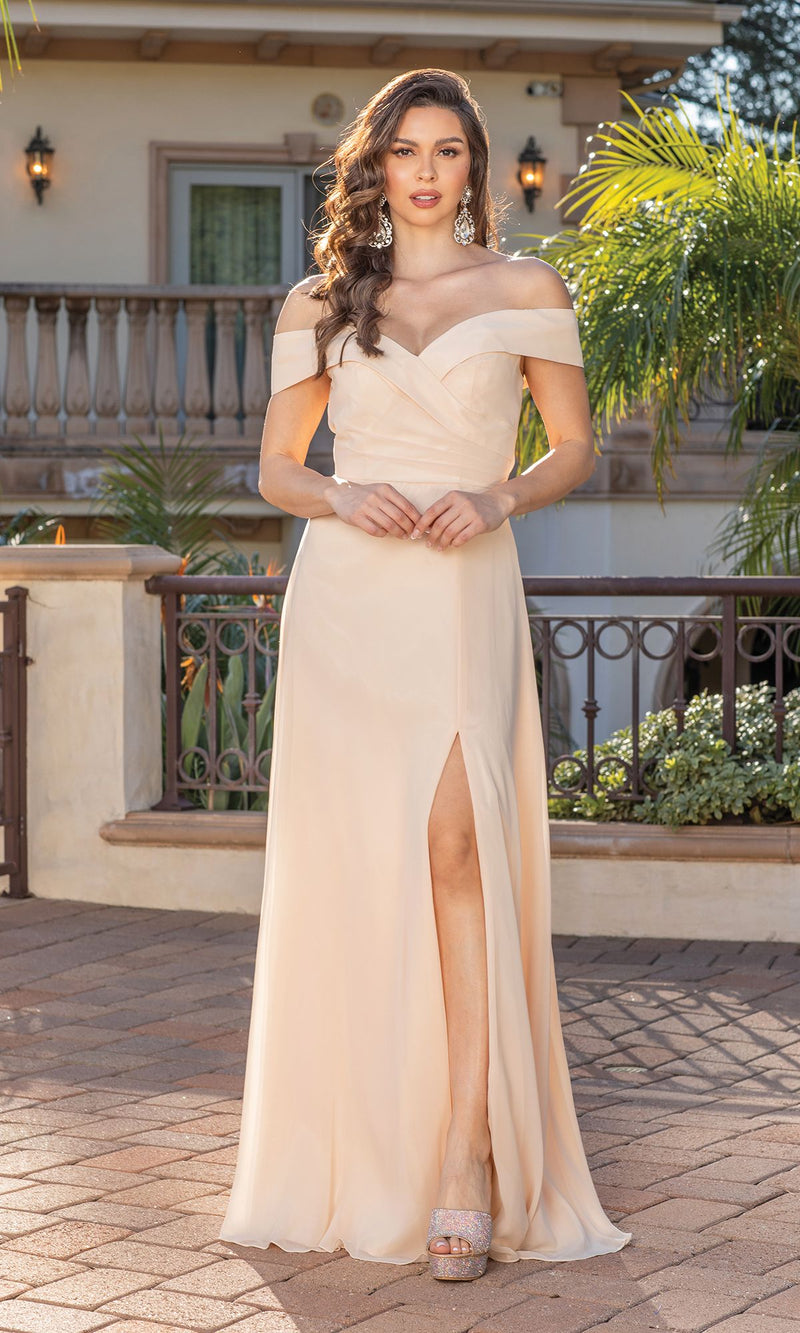 Off-the-Shoulder Long Classic Formal Dress