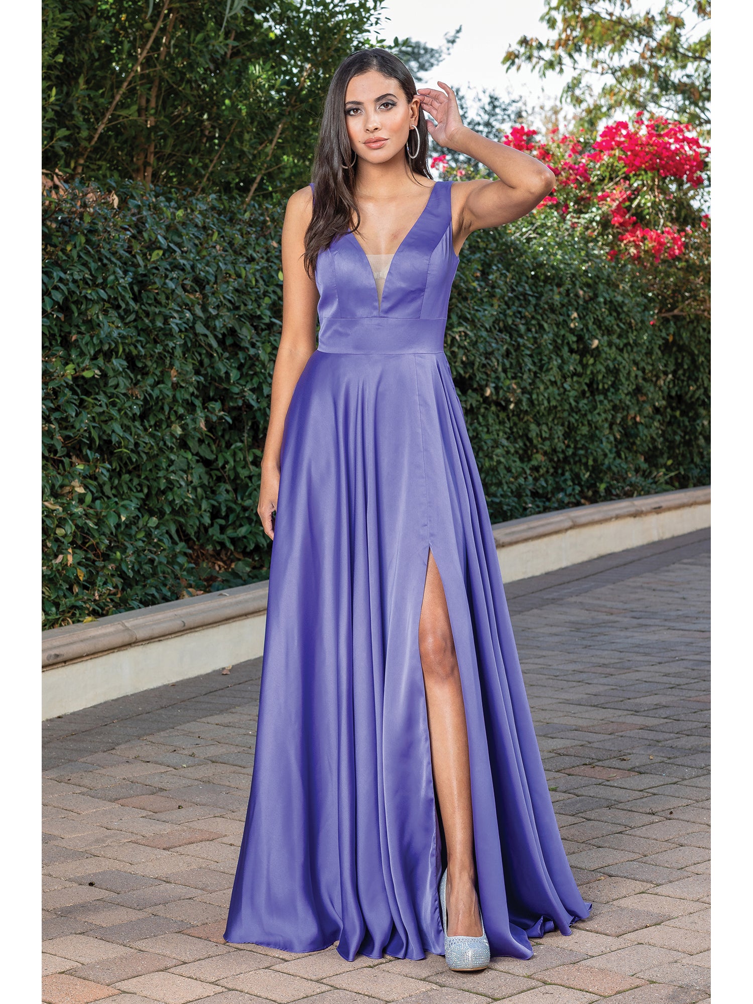 Classic Long Satin A-Line Prom Dress Classic Long Satin A-Line Prom Dress