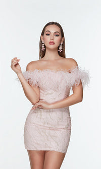 Rose Water Short Dress By Alyce For Homecoming 4500