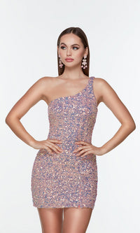 Vintage Opal Short Dress By Alyce For Homecoming 4541