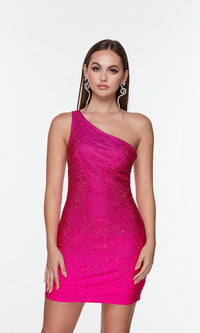 Electric Fuchsia Short Dress By Alyce For Homecoming 4585