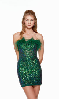 Pine Short Dress By Alyce For Homecoming 4637