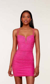 Electric Fuchsia Short Dress By Alyce For Homecoming 4742