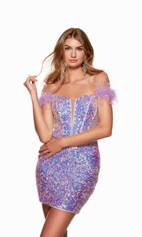 Unicorn Short Dress By Alyce For Homecoming 4768