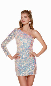 Shell Short Dress By Alyce For Homecoming 4771