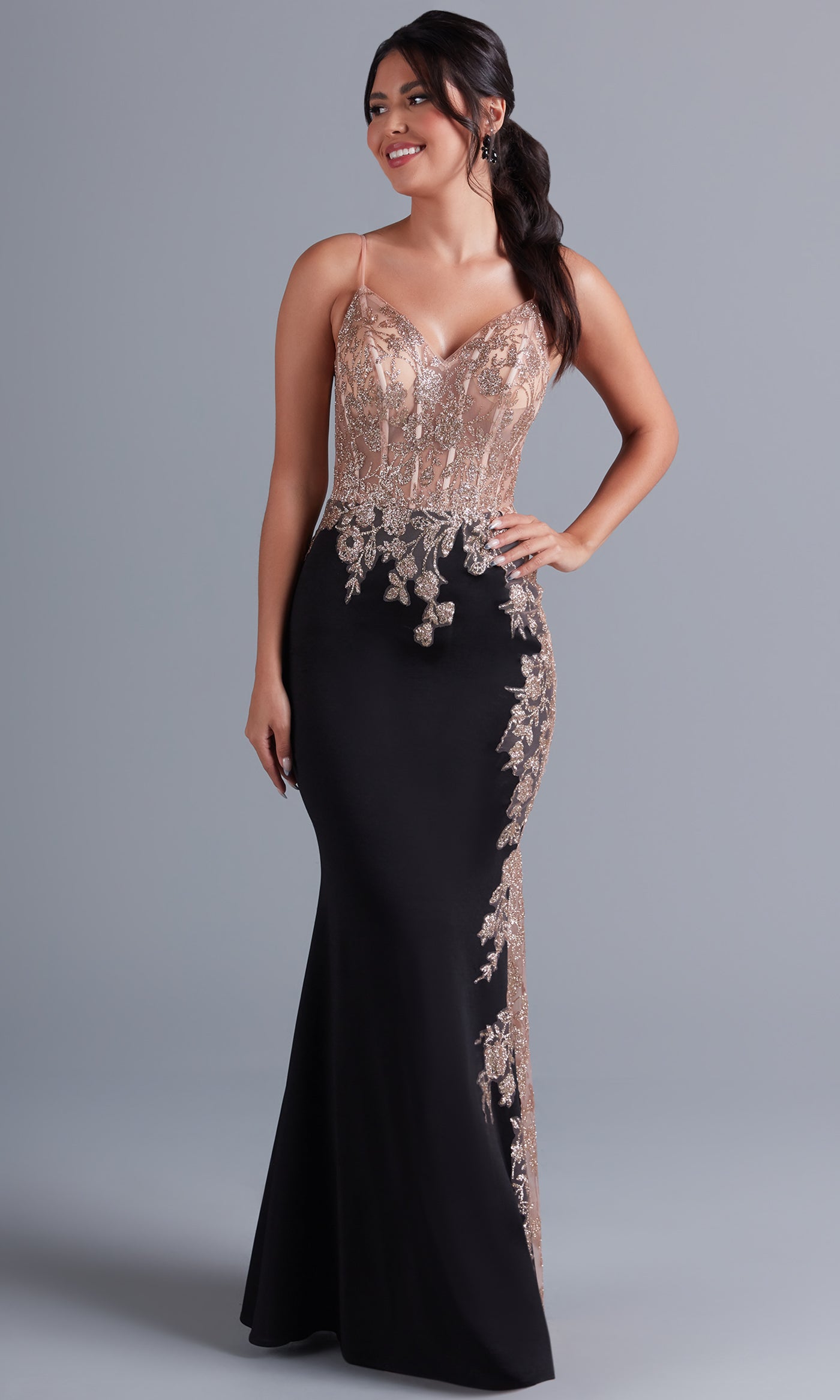 Rose Pink And Gold Dress Rose Gold Dress Formal Prom Gown Rose Gold V Neck Dress Formal Rose Pink And Gold Dress Rose Gold Dress Formal Prom Gown Rose Gold V Neck Dress Formal