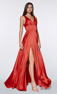 Red Long Formal Dress 7469 by Ladivine