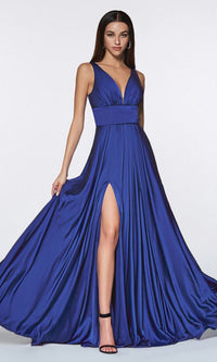 Royal Long Formal Dress 7469A by Ladivine