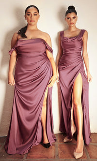 Mauve Rose Ladivine Long Formal Dress 7488