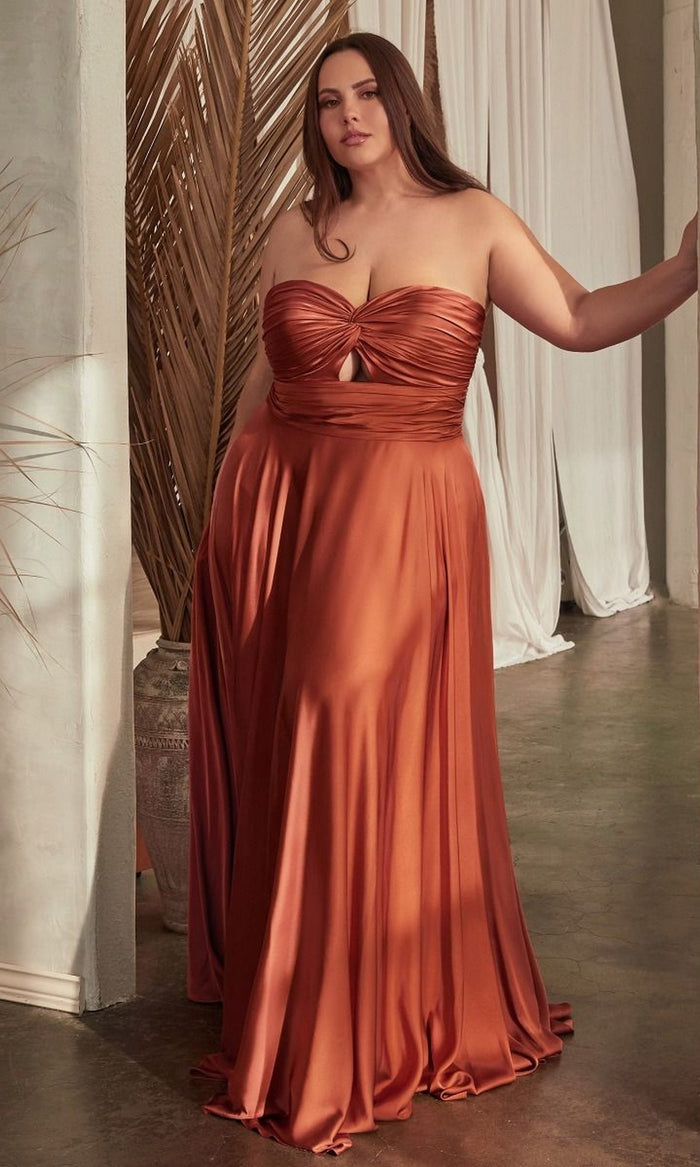 Sienna Formal Long Plus-Size Dress 7496C By Ladivine