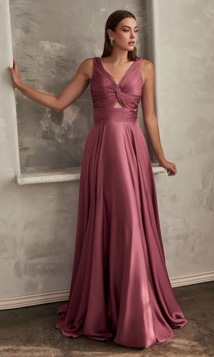 Mauve Rose Formal Long Dress 7497 By Ladivine