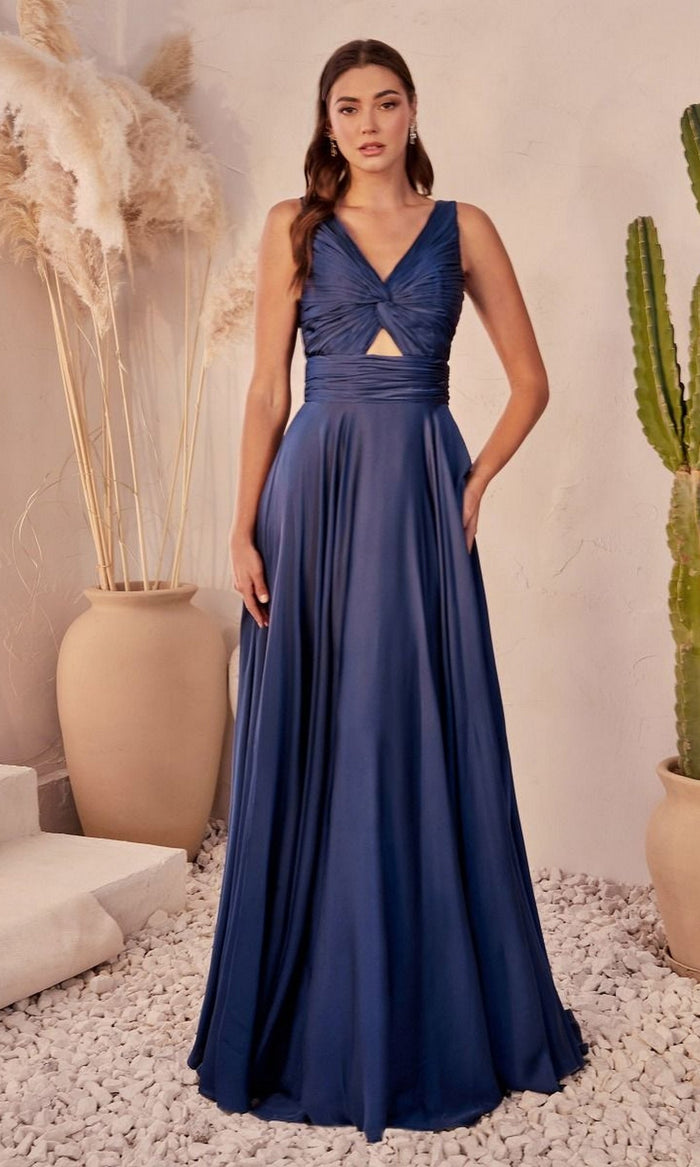 Navy Formal Long Dress 7497 By Ladivine