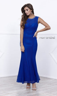 Royal Blue Simple Long Formal Dress 8259