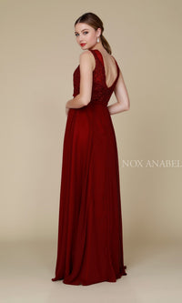  Chiffon Long Prom Dress With Belt