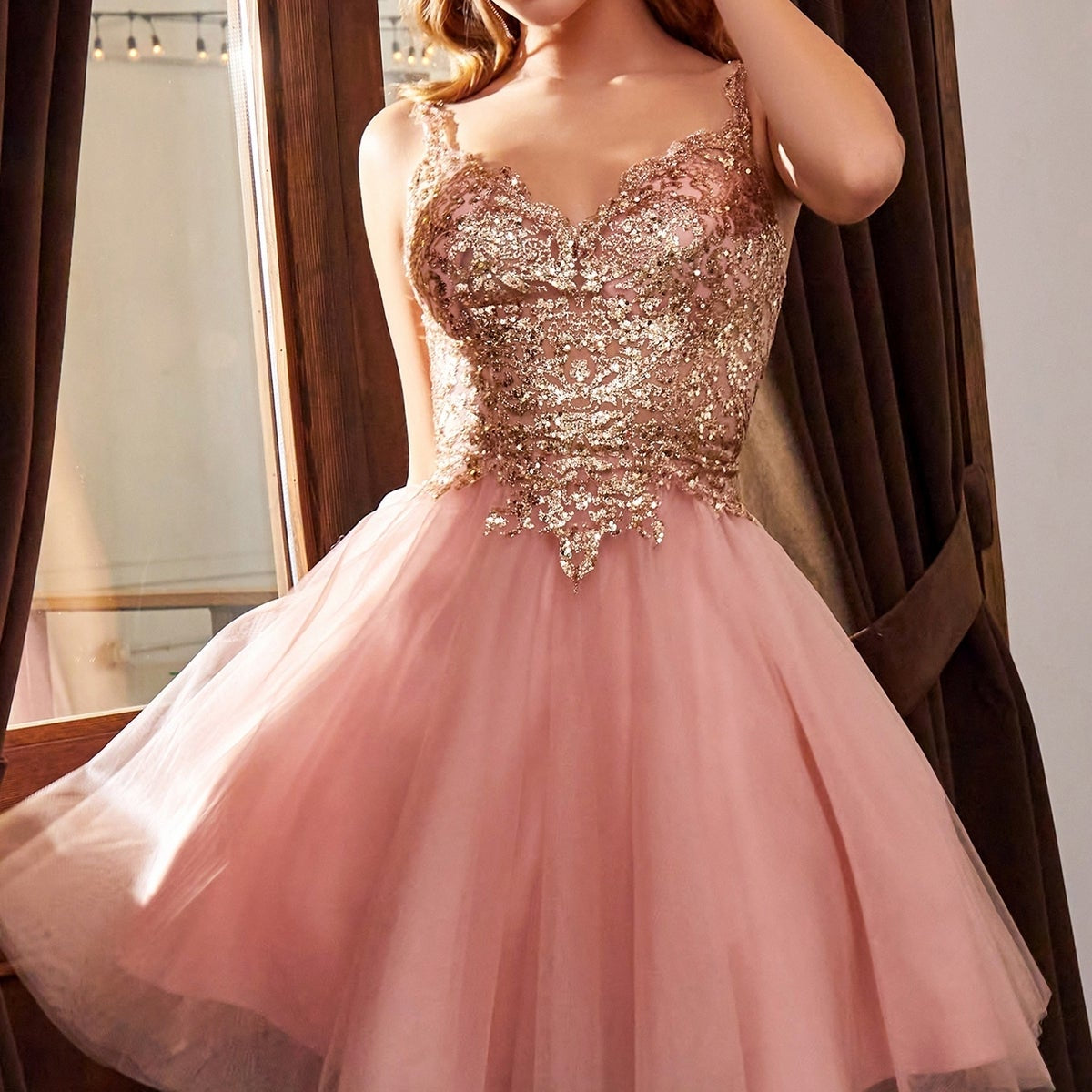Ladivine Short Party Dress 9239 Ladivine Short Party Dress 9239