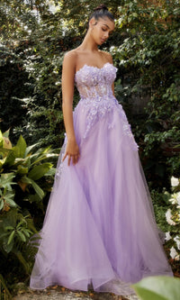 Lavender Andrea & Leo Long Formal Dress A1108