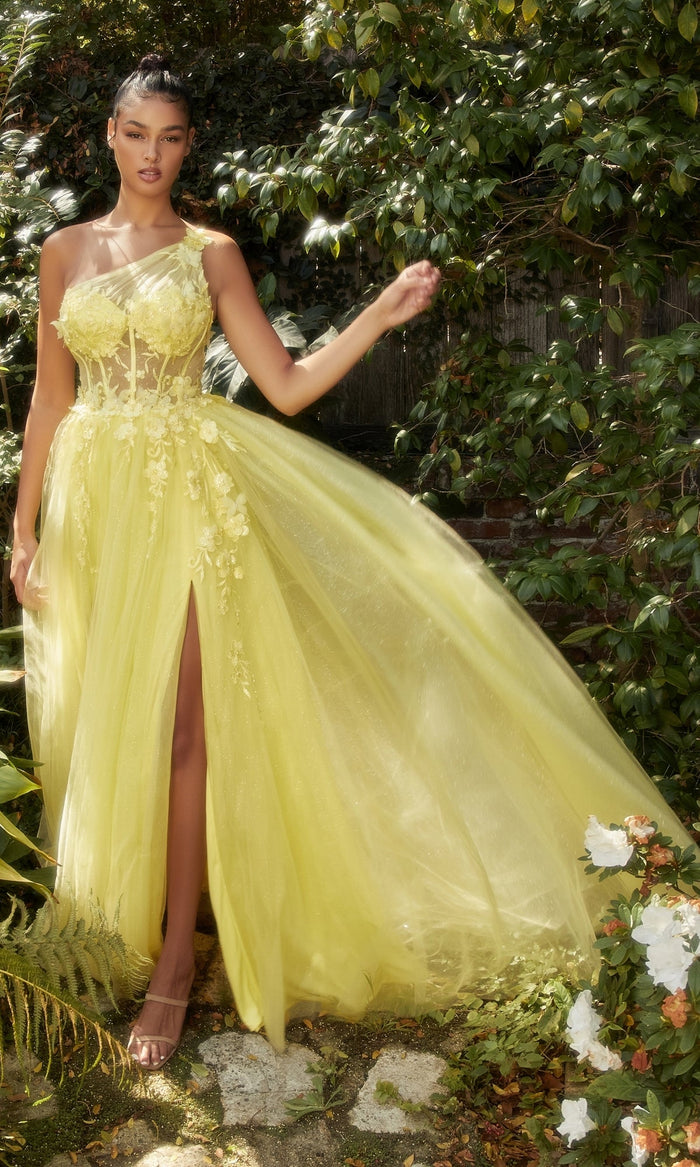 Yellow Andrea & Leo Long Formal Dress A1140