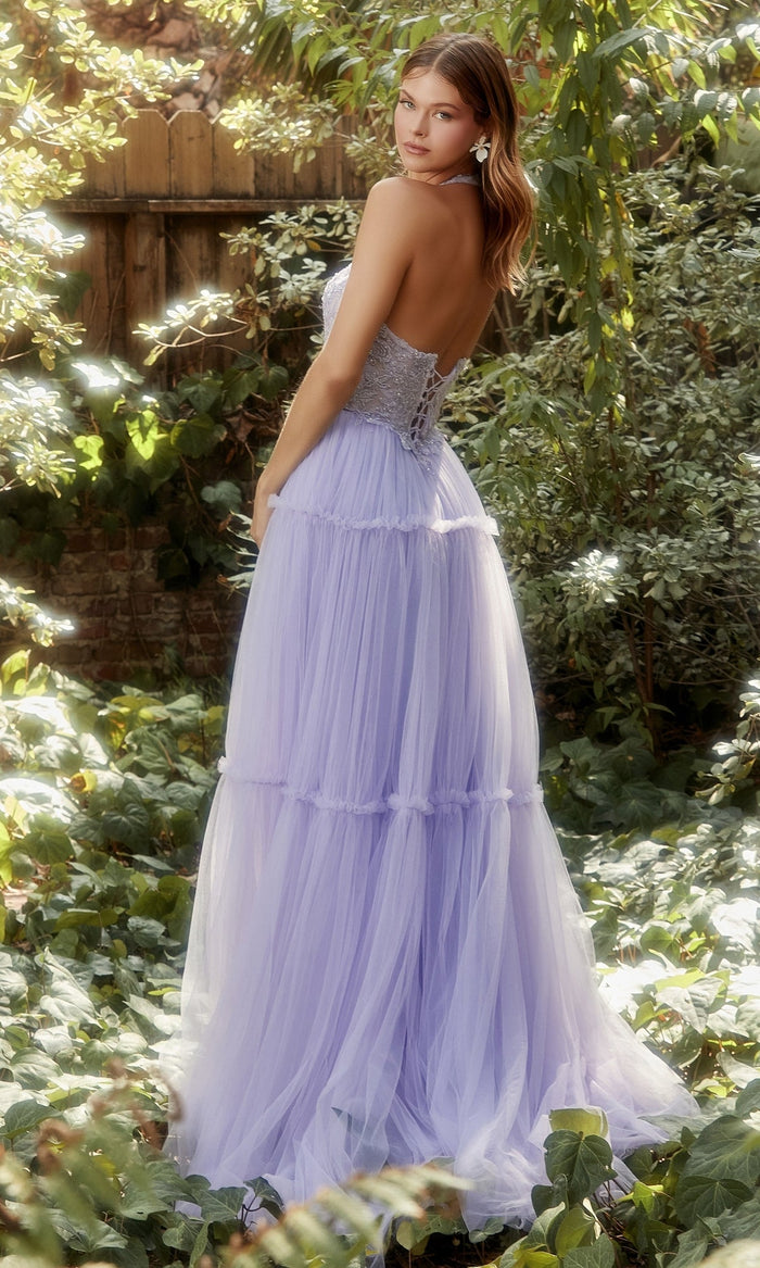 Lavender Andrea & Leo Long Formal Dress A1206