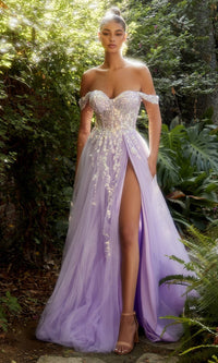 Lavender Andrea & Leo Long Formal Dress A1209
