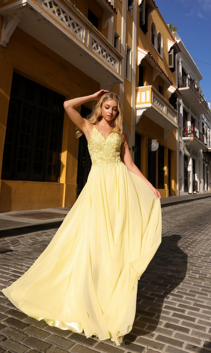 Lemon Formal Long Dress C1462 By Nox Anabel