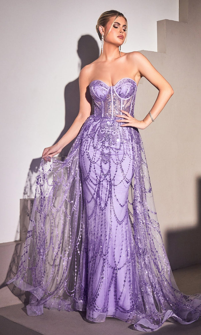 Lavender Ladivine Long Formal Dress CB095
