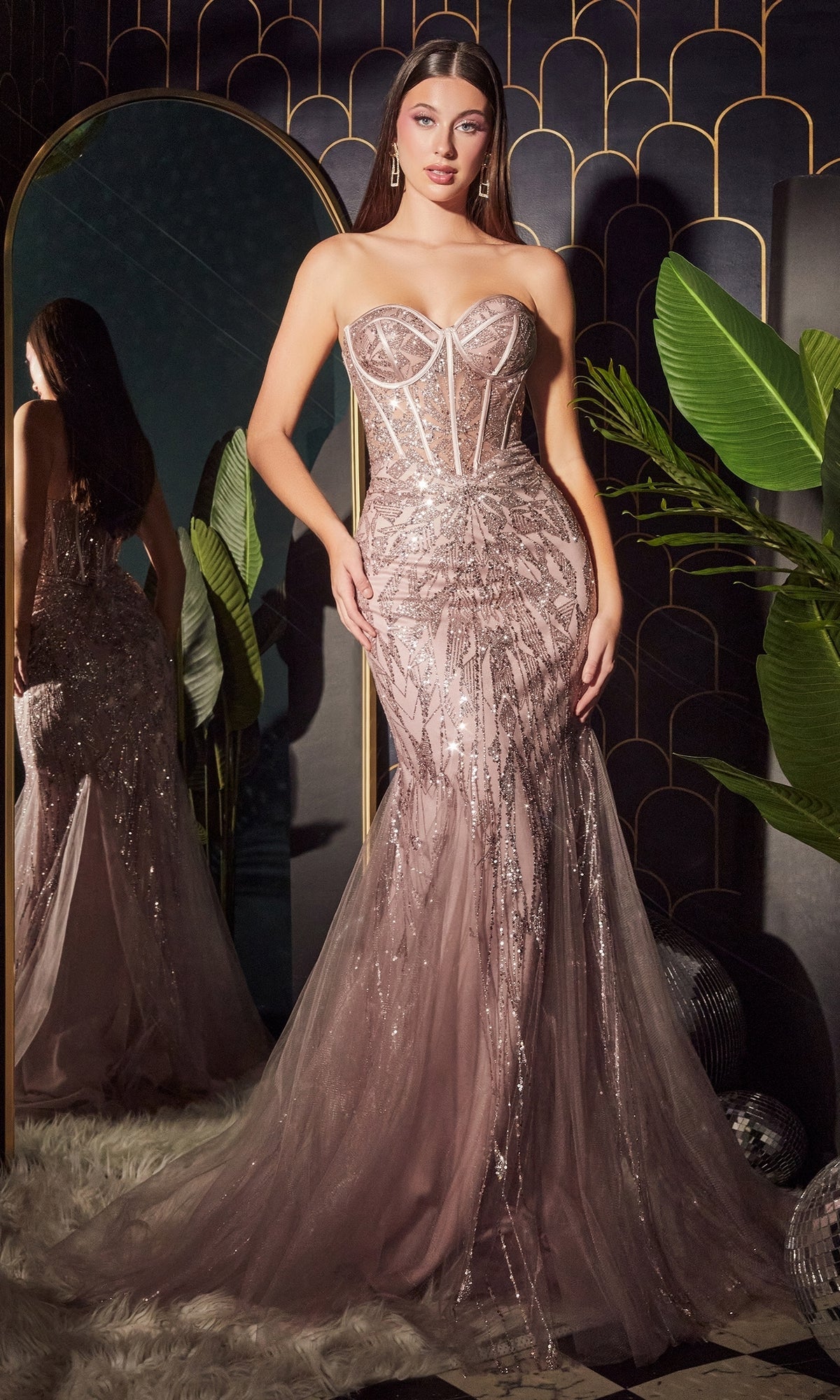 Ladivine Long Formal Dress CB116 Ladivine Long Formal Dress CB116