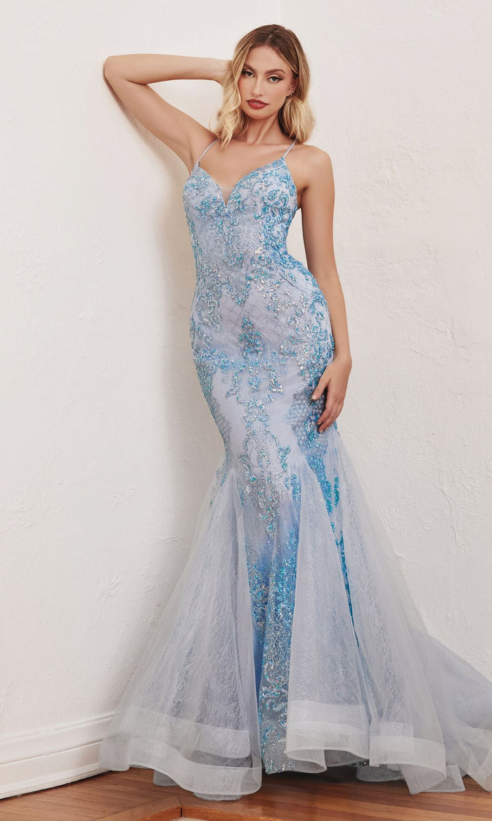Blue Long Formal Dress CC2279 by Ladivine