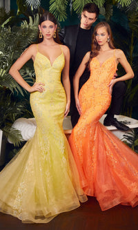 Orange Long Formal Dress CC2279 by Ladivine