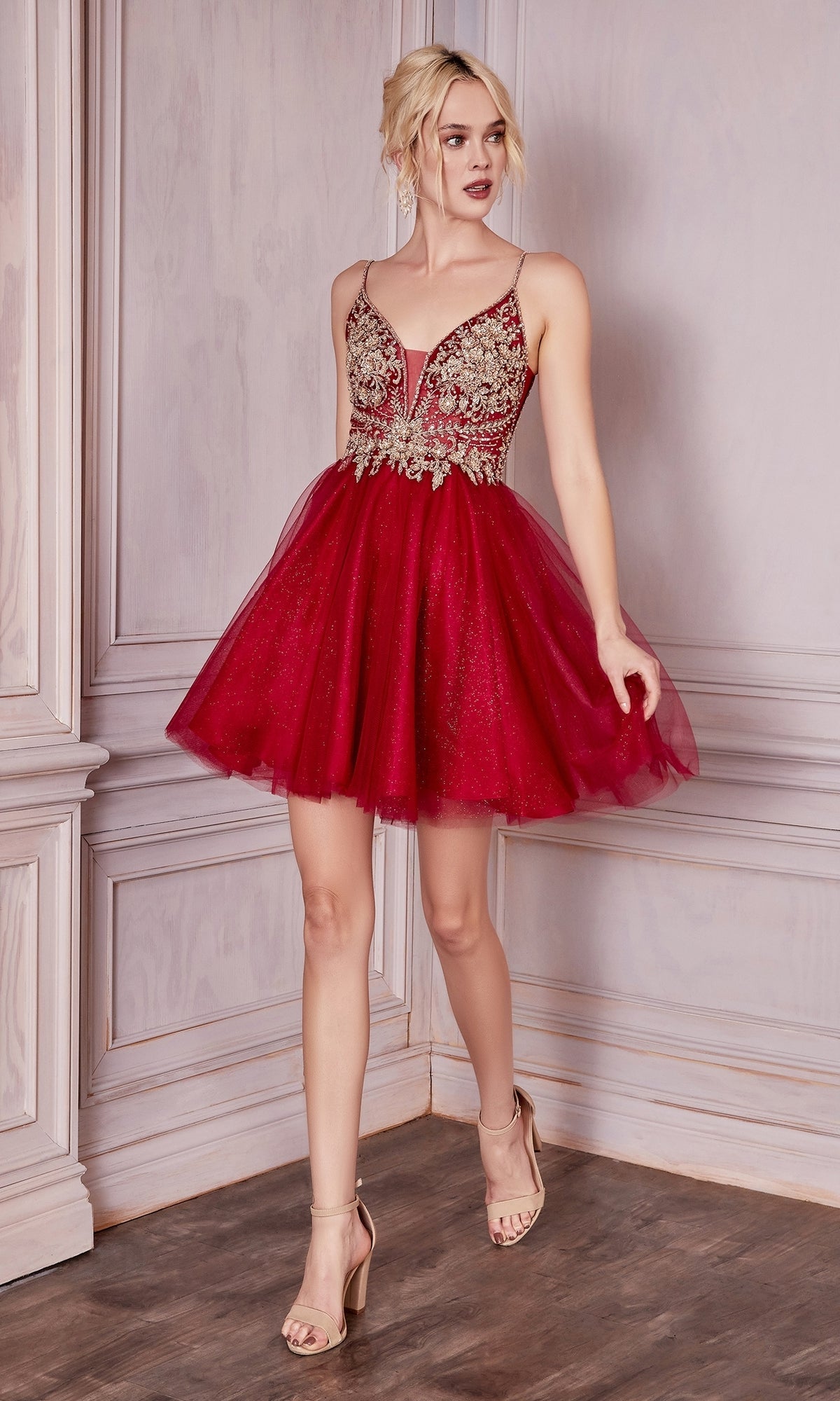 Ladivine Short Party Dress CD0190