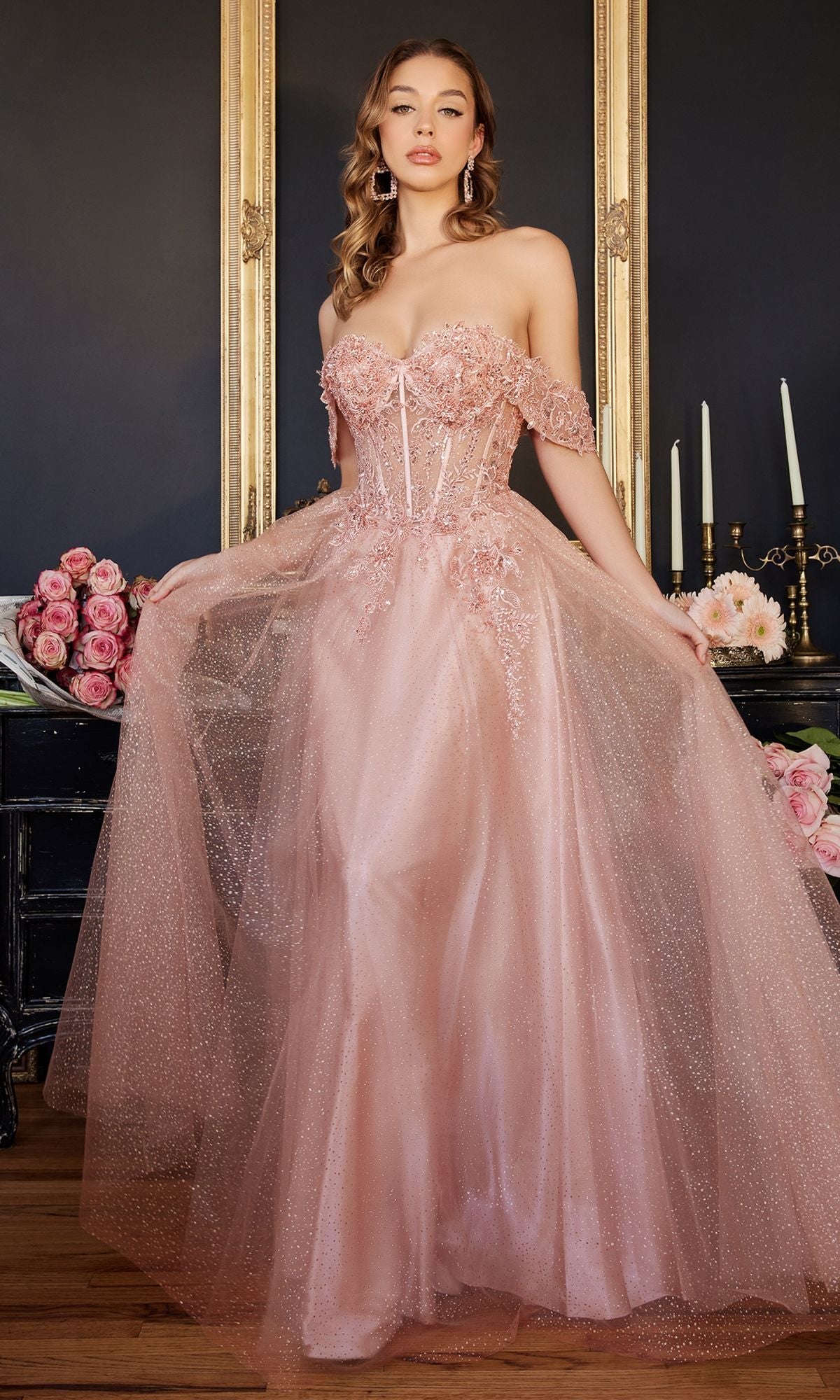 Long Formal Dress CD0198 by Ladivine Blush / XSmall