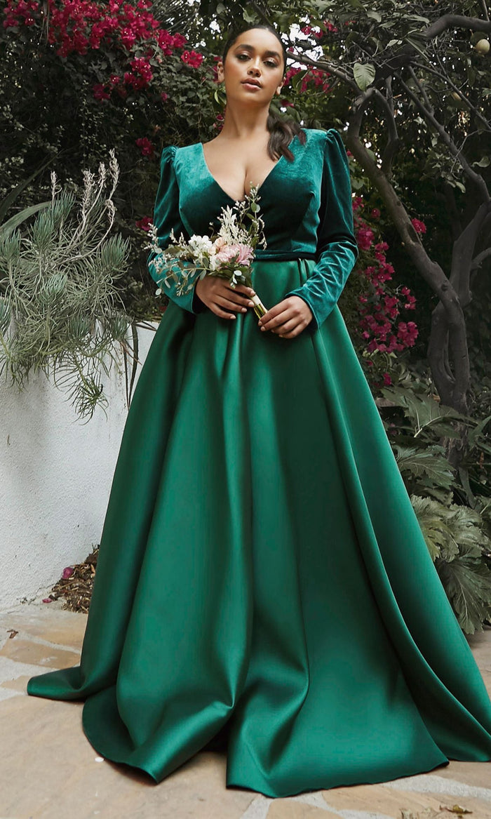 Emerald Long Formal Dress CD226 by Ladivine