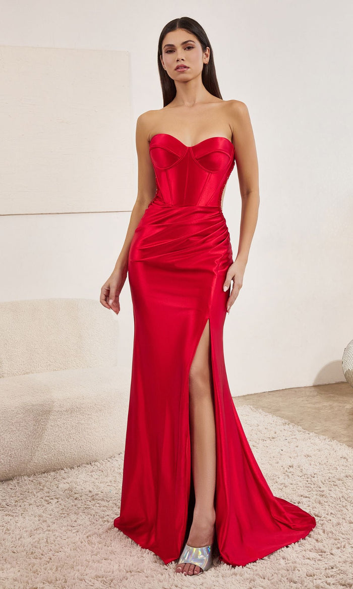 Red Long Formal Dress CD273 by Ladivine