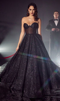 Black Long Formal Dress CD275 by Ladivine
