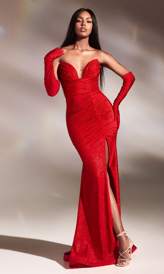 Red Long Formal Dress CD889 by Ladivine