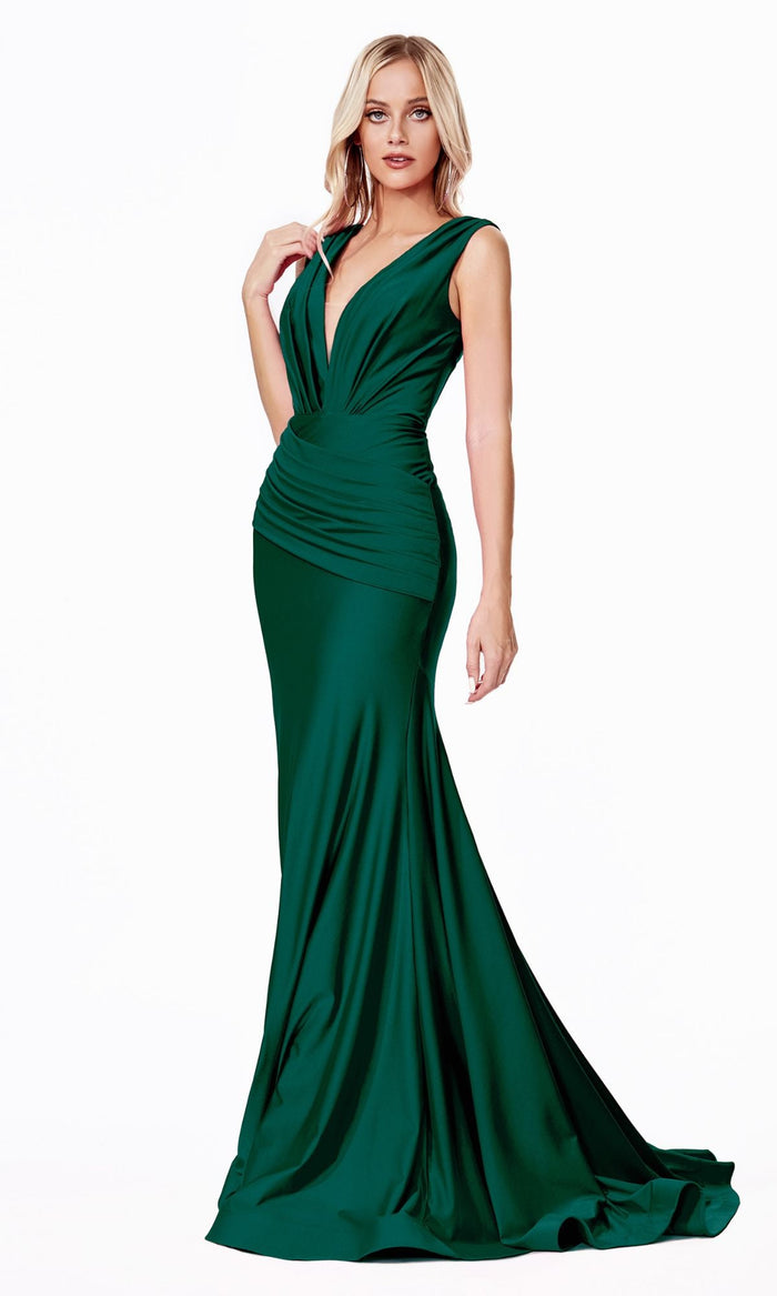 Emerald Long Formal Dress CD912 by Ladivine