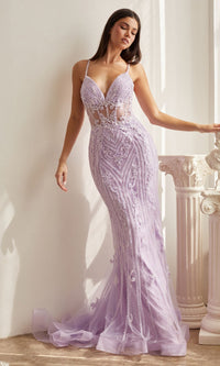 Lavender Long Formal Dress CD992 by Ladivine