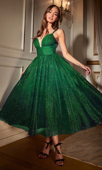 Emerald Short Party Dress CD996T by Ladivine