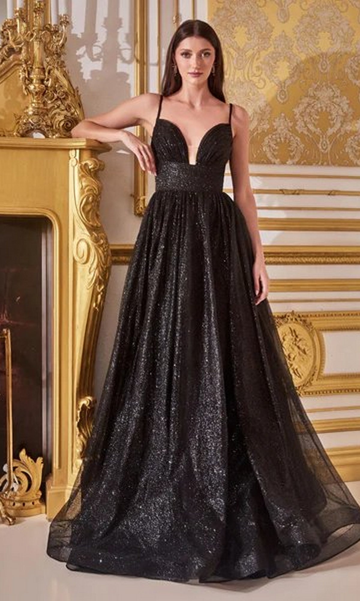 Ladivine Dress CD996, Formal Evening Gown Red / 8