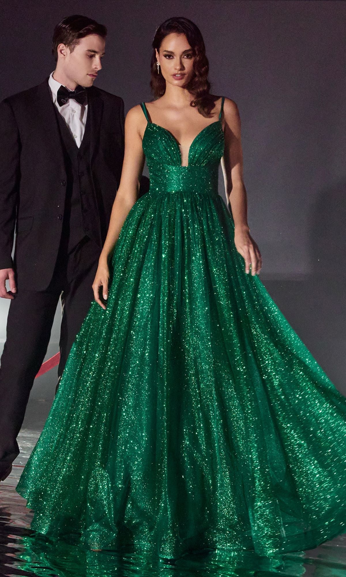 Emerald Long Formal Dress CD996 by Ladivine