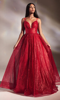 Red Long Formal Dress CD996 by Ladivine
