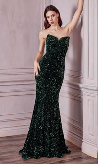 Emerald Long Formal Dress CH151 by Ladivine