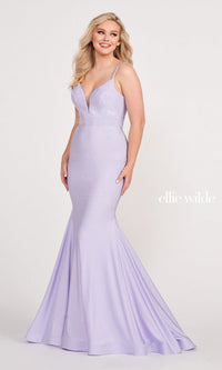 Lavender Frost Mermaid Ellie Wilde Heat Stone Prom Dress EW120012