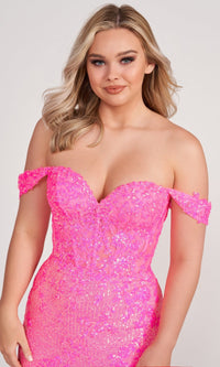  Ellie Wilde Sequin Prom Dress EW34012