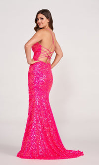  Long Sequin Prom Dress By Ellie Wilde