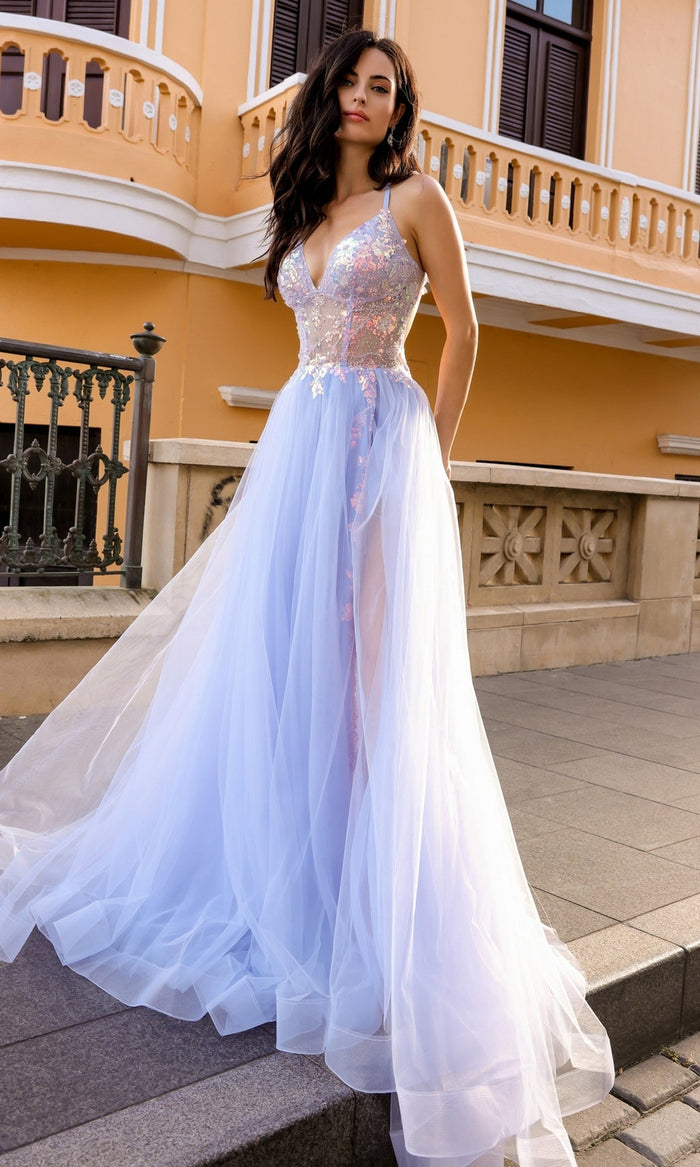 Periwinkle Formal Long Dress G1354 By Nox Anabel